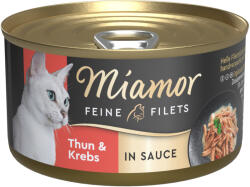 Miamor 24x85g Miamor Feine Filets szószban Tonhal & rák nedves macskatáp
