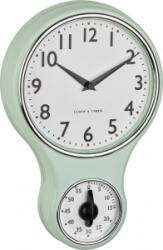TFA Kvarc, Mechanikus Falióra 19.6 cm x 5.8 cm x 30 cm Menta, Zöld (60.3073. 20) (60.3073.20)
