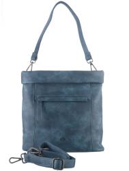 Greenburry Geanta umar dama piele ecologica gri petrol 28 x 28 x 11 cm, Mad'l Dasch Kathi, Greenburry