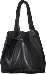 Greenburry Geanta umar dama piele naturala neagra 37 x 32 x 15 cm, NAPPA - Eva, Greenburry