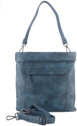 Greenburry Geanta umar dama piele ecologica gri petrol 26 x 24 x 11 cm, Mad'l Dasch Leni, Greenburry