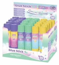Keyroad Lipici stick KEYROAD Pastel, PVP, 9 g, mix de culori, display 30 buc