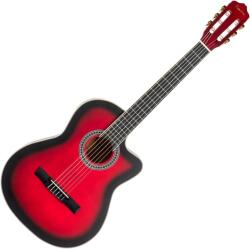 Pasadena PCC-10 4/4 Red Burst Klasszikus gitár