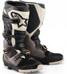 Alpinestars Tech 7 Enduro Drystar motoros csizma fekete-sötétszürke-arany