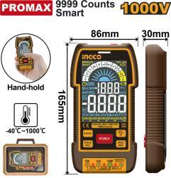INGCO Multimetru Digital 1000V Industrial 9999 Puncte (DM110004)