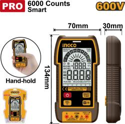INGCO Multimetru Digital 600V Industrial 6000 Puncte (DM16004)