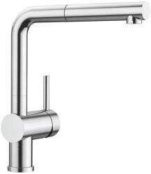 BLANCO LINUS-S mosogató csaptelep, kihúzható zuhanyfejjel, HD, PVD steel 526242 (526242)