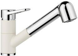 BLANCO WEGA-S II mosogató csaptelep, kihúzható zuhanyfejjel, HD, törtfehér / króm 526982 (526982)