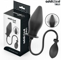 Addicted Toys Butt plug gonflabil Addicted Toys Model 2, dimensiune ajustabilă, silicon moale, pentru stimulare P-spot (D-244833)