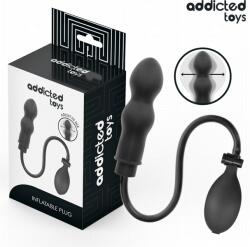 Addicted Toys Butt plug gonflabil Addicted Toys Model 1, dimensiune ajustabilă, silicon moale, pentru stimulare P-spot (D-244835)