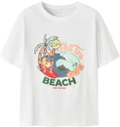 NAME IT Tricou băieți mâneca scurta, plaja, alb/verde, 116-152 aqua (14EADE)