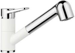 BLANCO WEGA-S II mosogató csaptelep, kihúzható zuhanyfejjel, HD, fehér / króm 526421 (526421)