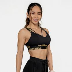 NEBBIA Sutien sport Intense Iconic Black/Gold L