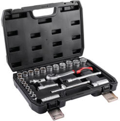 Cromwell SE 3/8" dugókulcs készlet 6-24, CrV, 26db, koffer (KEN-582-4048K) - hardtools