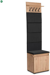 Mebel Elite Előszoba bútor szett 50 cm artisan tölgy/grafit színben - PARMA
