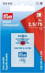 Prym Ac dublu masina de cusut zig zag, finete 75, distanta dintre ace 2.5 mm, cusaturi decorative, Prym (154910) - cusutsibrodat