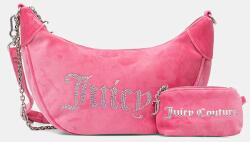 Juicy Couture női velúr félhold táska Kimberly - rózsaszín Univerzális méret