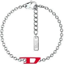 Diesel női rozsdamentes acél karkötő D Logo - ezüst Univerzális méret