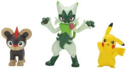 Jazwares Pokemon Battle 3 Pk Litleo, Pikachu, Floragato (pkw4087) Figurina