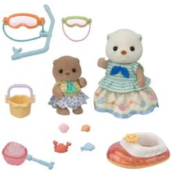 EPOCH Sylvanian Families Sea Otter Sisters Splashy Snorkel Set (5804) Figurina