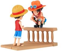 Banpresto Wcf Log Stories One Piece Luffy Ace 8cm (89475) Figurina