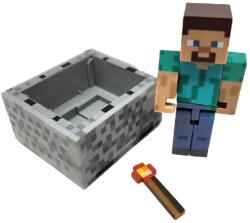 Mattel Action Figure - Steve With Minecraft Figurina