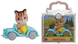 EPOCH Sylvanian Families Baby Carry Case Squirrel On Car 5203 Figurina