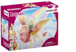 Schleich Bayala Fairy In Flight On Winged Lion 70714 - premiumbrand Figurina