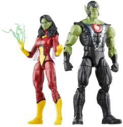Hasbro Avengers Legends Series Skrull Queen & Super Skrull 60th Anniversary 15cm Figurina