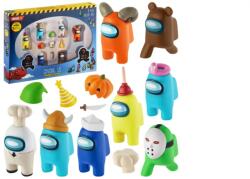 PMI Set Figurine Among Us Crewmate Figures 8 Pack Deluxe Box 4cm S2 Random Au2270 Figurina