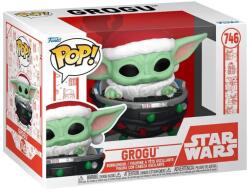 Funko pop Star Wars The Mandalorian Holiday Grogu Pram 746 Bobble Head Figurina