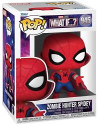 Funko Pop Marvel What If. . . ? Zombie Hunter Spidey 945 Bobble Head 9cm Figurina