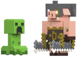 Mattel Minecraft Legends Creeper Vs Piglin Bruiser Figurina
