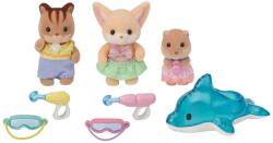 EPOCH Sylvanian Families Kindergarten Friends Wading Pool Trio 5749 Figurina
