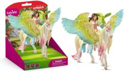 Schleich Figurine Schleich Fairy Surah With Glitter Pegasus (70566) Figurina