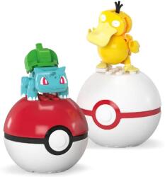 Mattel Mega Pokemon Bulbasaur And Psyduck Pokeball Hxp14 Figurina