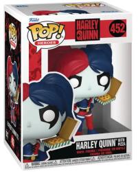 Funko Pop Heroes Harley Quinn Harley Quinn With Pizza 452 10cm Figurina
