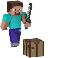 Mattel Minecraft Biome Builds Steve 8cm (jcn28) Figurina