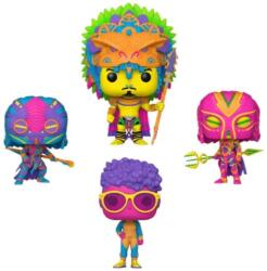 Funko Pop 4-pack Marvel Black Panther (blacklight) (special Edition) 9cm Figurina