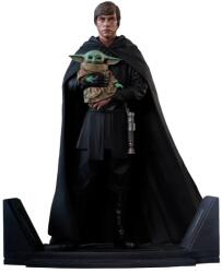 Diamond Comic Distributors Figurine Diamond Star Wars Premier Collection The Mandalorian Luke Skywalker And Grogu (1/7) 25cm Figurina