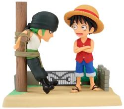 Banpresto Wcf Log Stories One Piece Luffy Zoro 7cm Figurina