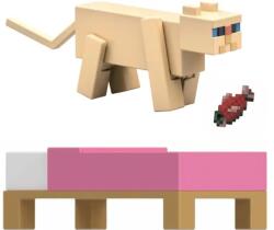 Mattel Minecraft Biome Builds Persian Cat 8cm (jcn30) Figurina