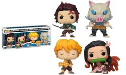 Funko Set 4 Pop Animation Demon Slayer Glows In The Dark Figurina