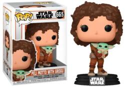 Funko Pop Star Wars The Mandalorian Peli Motto With Grogu 665 9cm Figurina