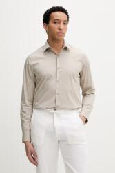 Calvin Klein férfi ing pamut elasztánnal - bézs 41 - answear - 18 990 Ft