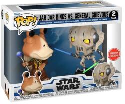 Funko Pop 2-pack Disney Star Wars Clone Wars Jar Jar Binks Vs General Grievous (gamestop Exclusive) 9cm Figurina