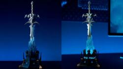 Hex Collectibles World Of Warcraft 20th Anniversary Frostmourne Collector' s Edition Replica 27cm Figurina