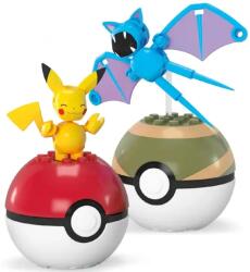 Mattel Mega Pokemon Pikachu And Zubat Pokeball Hxp12 Figurina