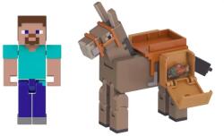 Mattel Minecraft Core 2 Pack Steve & Donkey Figurina