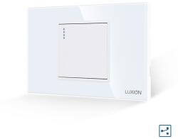Luxion Intrerupator Simplu Cap Cruce Mecanic LUXION cu Rama din Sticla, Standard Italian, 2/3M